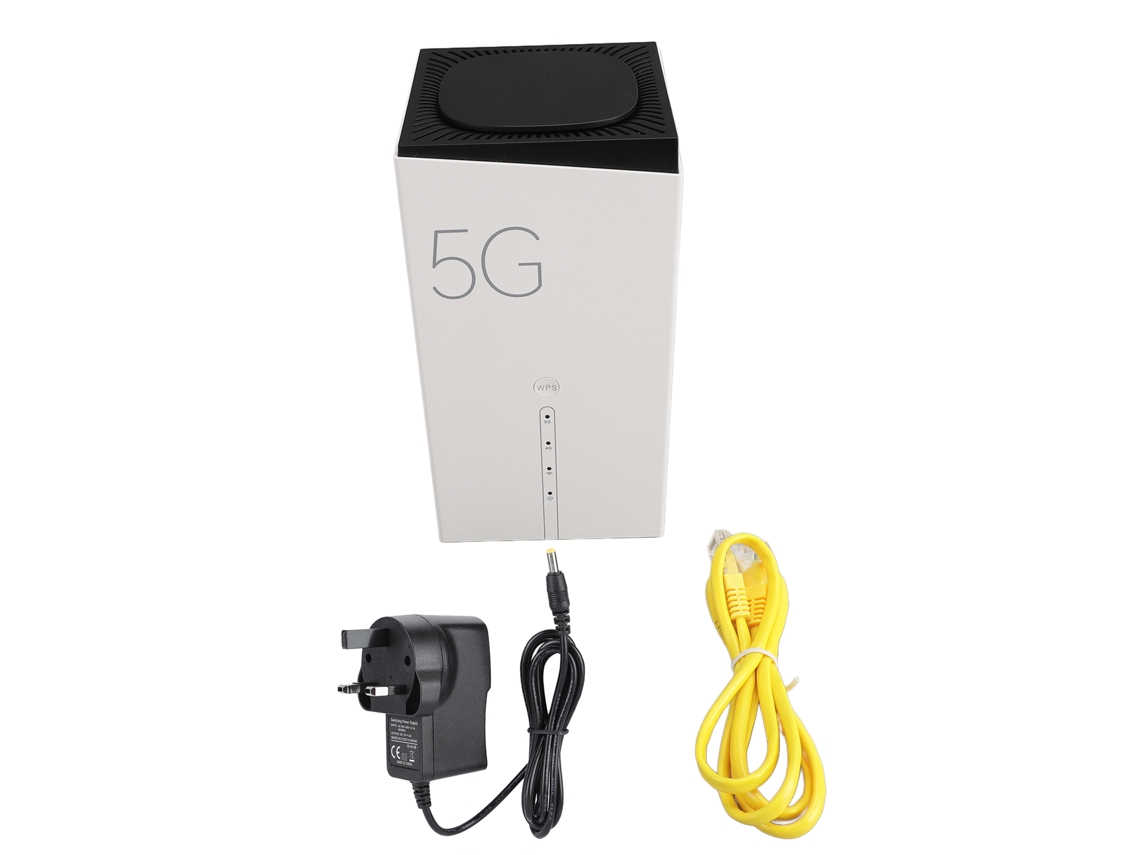 Enrutador CPE 5G 4x4mimo de doble banda desbloqueado, Wifi 6, enrutador 5G, 8 antenas de alta ganancia, puerto RJ11, 128 dispositivos que comparten la ranura para automóvil.