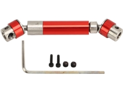 Eje De Transmisión De Metal Para Coche Rc Scx24 1/24 (50-63 Mm, Rojo)