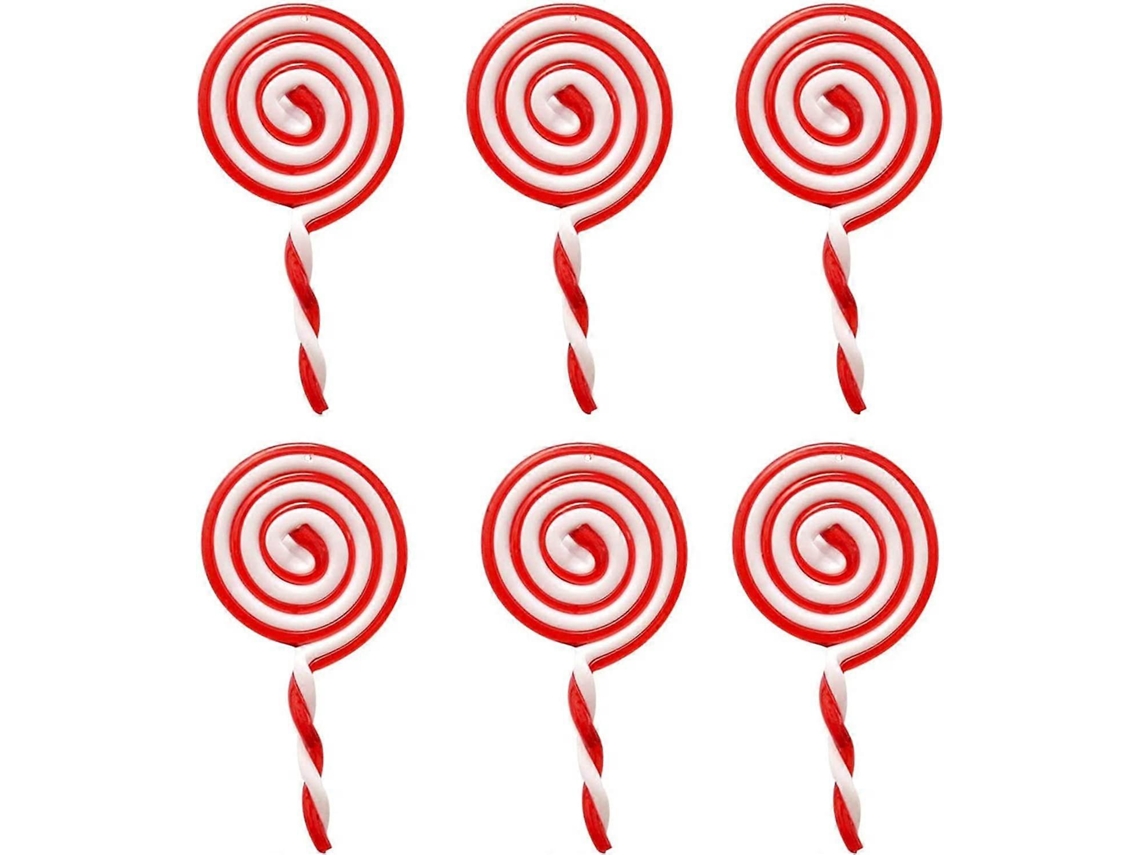 Rebe-conjunto De 6 Bombones De Navidad Decoraciones Colgantes Diy Para Árbol De Navidad Y Fiestas