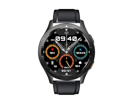 Fw05 Sports Smartwatch Control de Acceso Llamadas Bluetooth Medición de Temperatura Negro VEANXIN