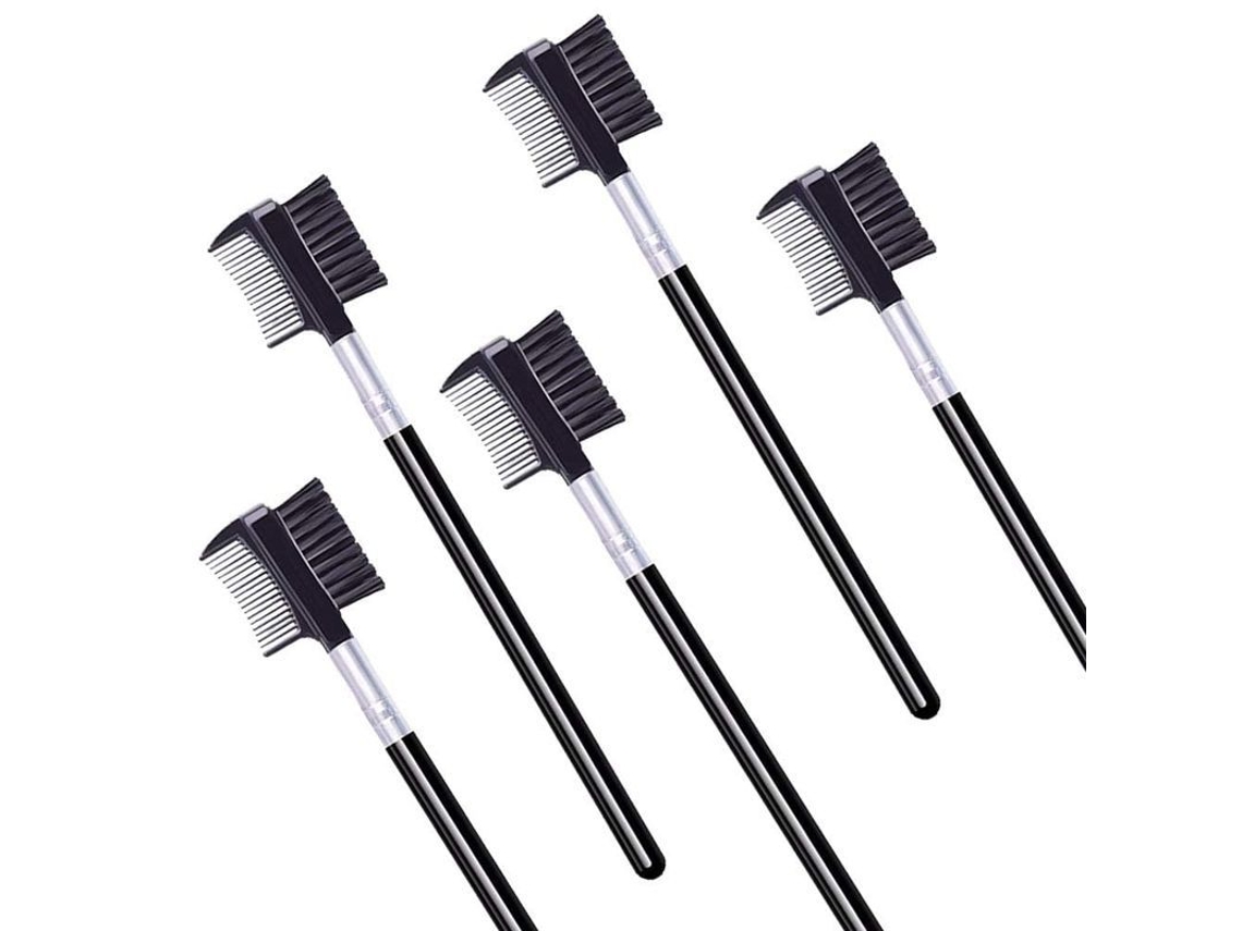 Peine Para Pestañas Y Cepillo Para Cejas, Cepillo Para Pestañas Con Peine (5 Piezas)