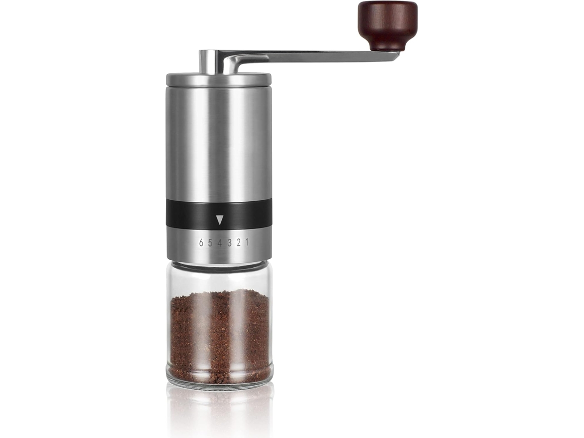 Moedor Manual De Café Con Ajuste Externo De Espesor, Rebolo Cónico De Cerámica, Rapido Y Portátil