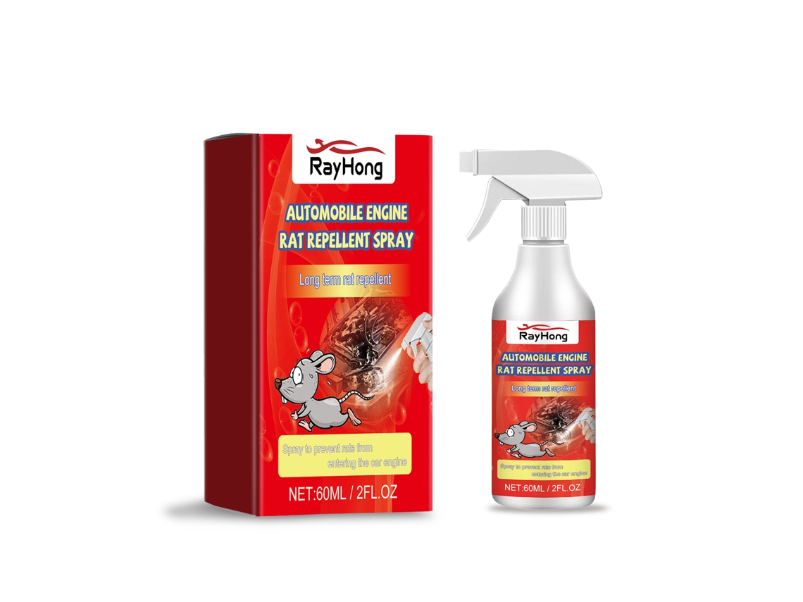Spray repelente de ratas para el motor del coche