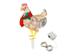 Bufanda navideña de pollo con luces LED decorativas Worten