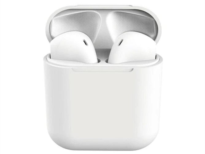 Auriculares Bluetooth True Wireless QIANAO Touch I12 (In Ear - Micrófono - Blanco)