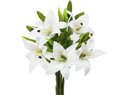 Paquete de 6 flores de lirio artificiales para decoración de bodas KOFIHETY
