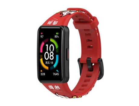 Correa de reloj de silicona para Honor Band 7 (Dancing Lion)
