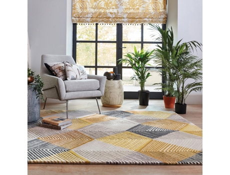 Alfombra HARLEQUIN Saffron (Amarillo - 170x240 cm)