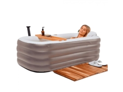 Bañera inflable gris espacial Jortmrd