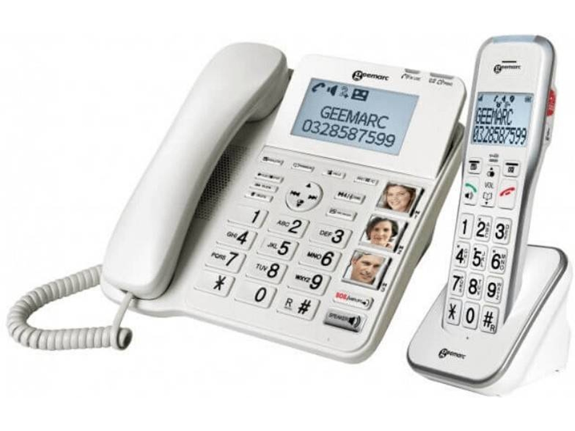 Teléfono Fijo GEEMARC Combi 595 Blanco