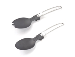 Juego De Utensilios De Camping Plegables De Aluminio: Cuchara Y Tenedor-cuchara Para Acampar Y Hacer Senderismo.