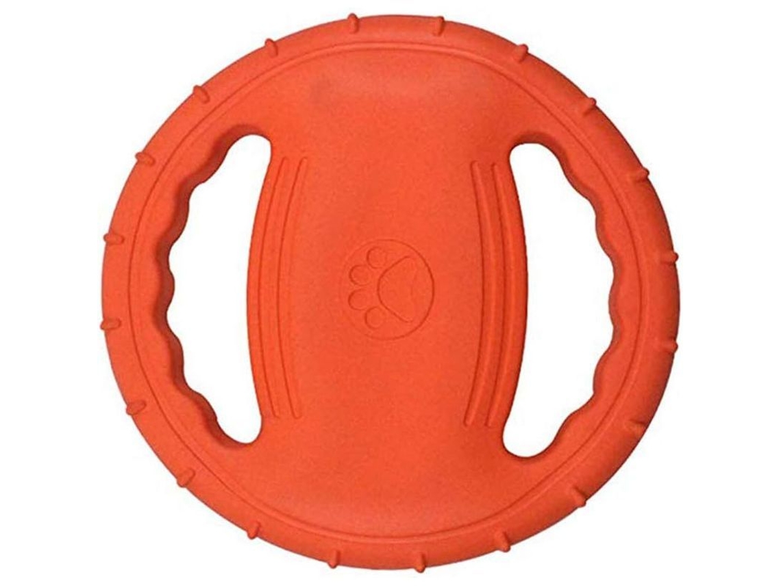 2026-2656-disco Volador Flotante Para Perros Grandes - Entrenamiento Y Juego Al Aire Libre - Caucho Suave Naranja