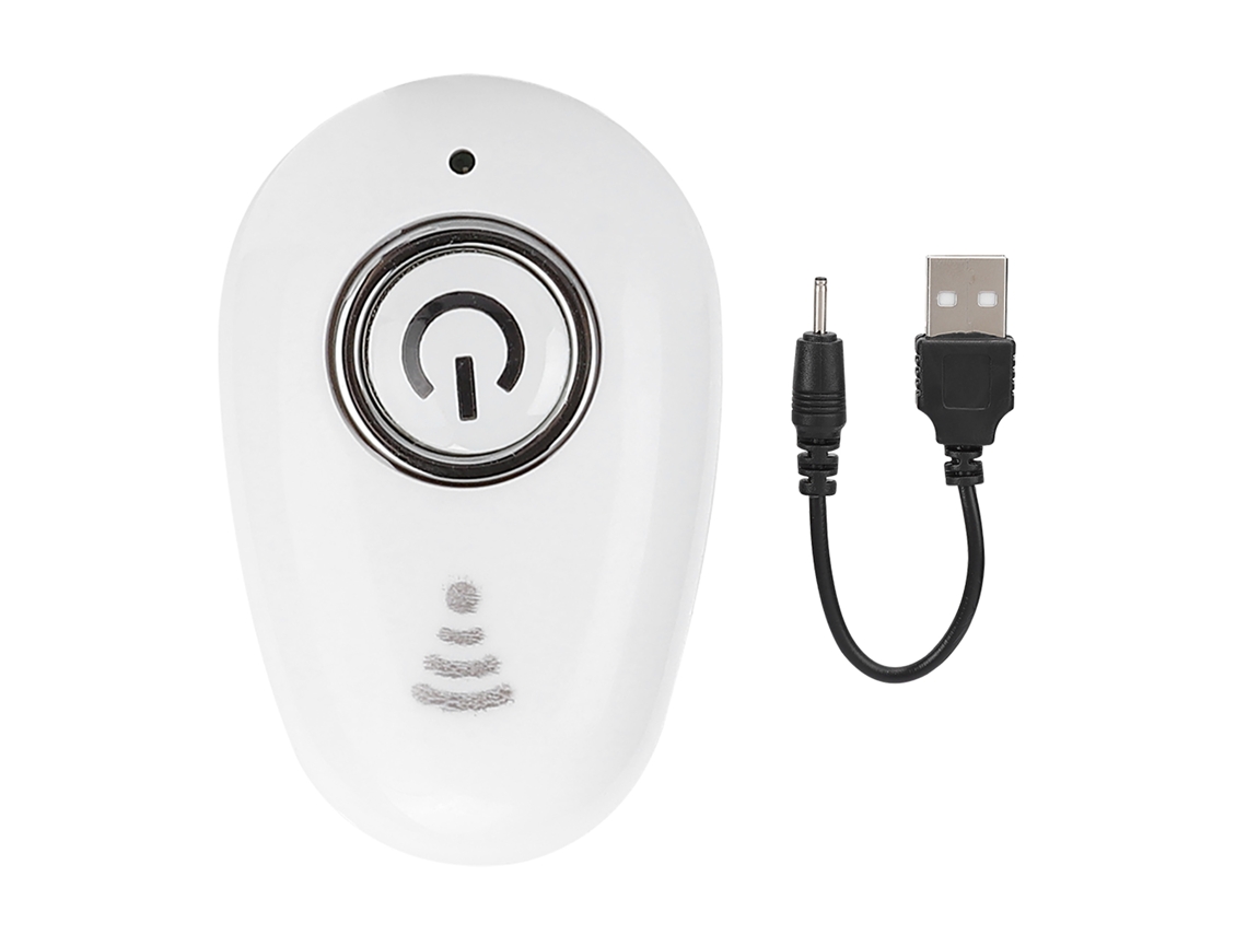 Fone De Ouvido Bluetooth V5.0 Mini Sem Fio Intra-auricular Monoaural Para Esportes Handsfree Branco