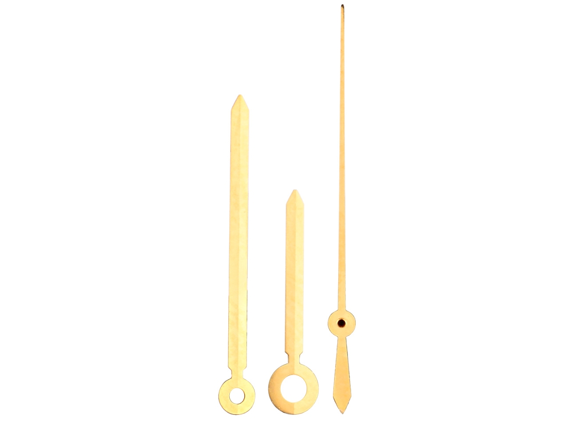Agujas De Hora, Minuto Y Segundo Para Movimiento C07.111. Accesorio Para Reparación De Relojes. Oro, Plata Y Oro Rosa.