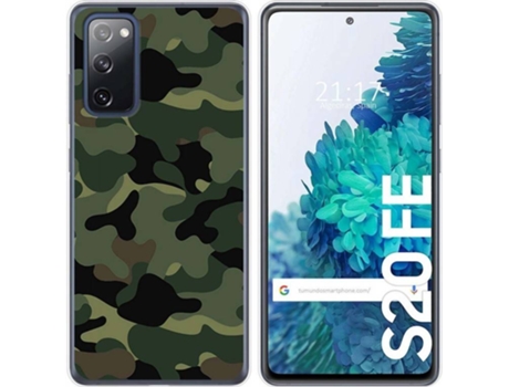 Carcasa Samsung Galaxy S20 FE TUMUNDOSMARTPHONE Camuflaje Multicolor