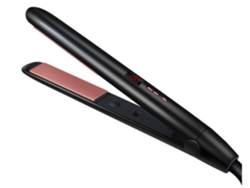 Plancha de pelo profesional 2 en 1, digital, con placa de cerámica y temperatura ajustable, color negro Chennnls