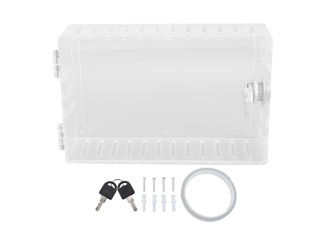 Cubierta Universal Para Termostato Con Cerradura Y Llave De Plástico Transparente Para Mayor Protección Y Seguridad.