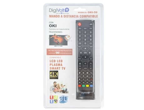 Mando A Distancia Universal Para Smart Tv Digivolt Oki-59 (Negro)