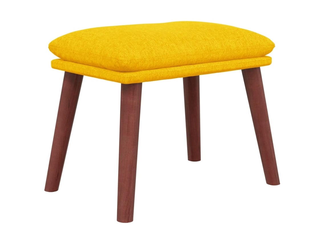 Reposapies VIDAXL Amarillo Tela (45x29,5x35 cm)