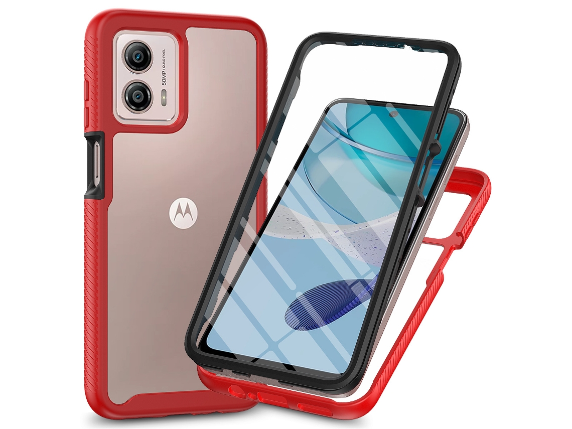 Protetor De Tela Céu Estrelado Com Película Pet Integradavermelho Vivo - Motorola G13/g23