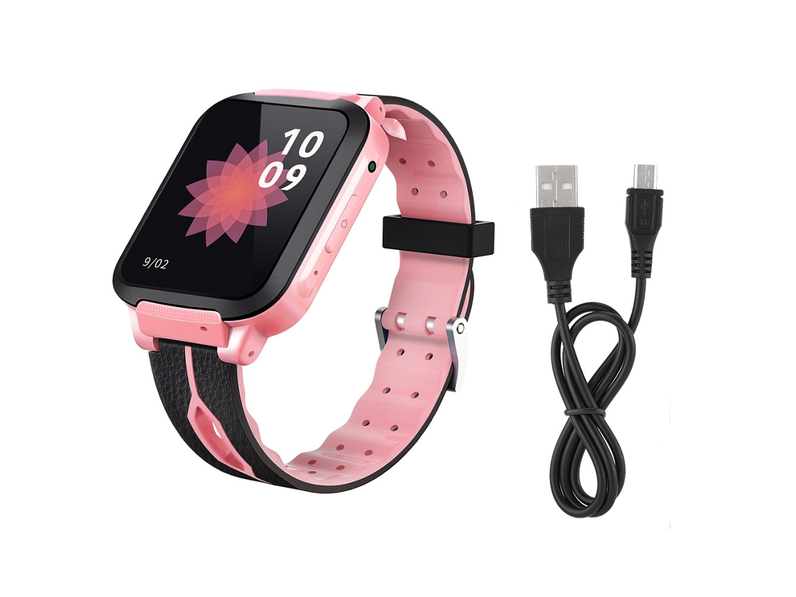 Reloj Inteligente Para Niños (posicionamiento Lbs, Cámara) Reloj Inteligente Gps Para Niños Y30 (negro Y Rosa)