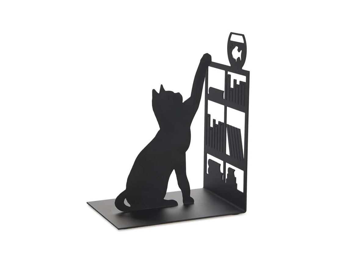 Gato de pesca de bookend de Balvi