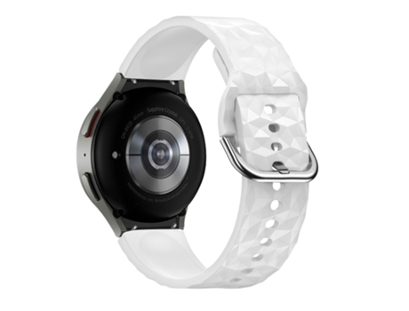 Correa para Galaxy Watch 5 / 5 Pro / 4 Silicona Texturizada Diamante Blanco AVIZAR