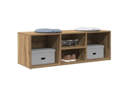 Banco Zapatero | Armario Zapatero Madera Ingeniería Roble Artisan 105x35x35 Cm