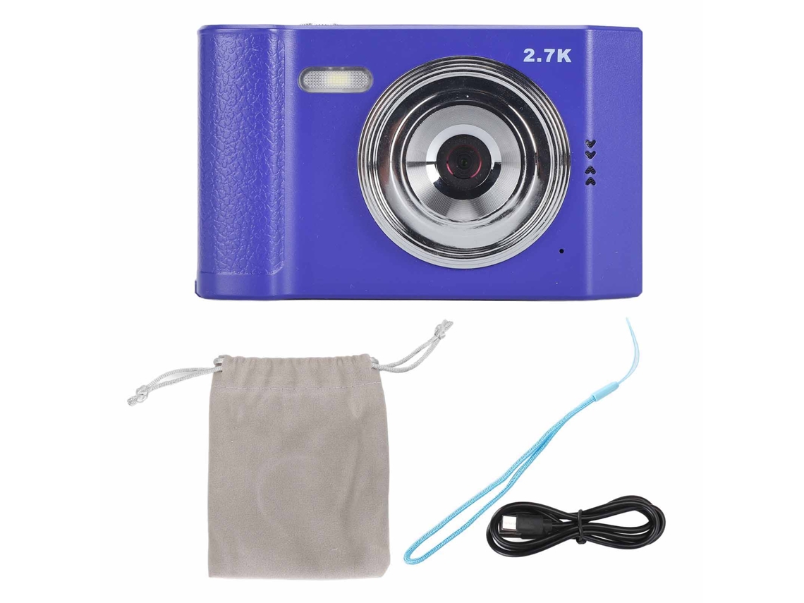 Cámara Digital 48mp 2.7k Hd 8x Zoom Compacta Pantalla Ips 2.8'' Autofoco Anti-shake Para Selfies Viajes Grabación De Vida Azul