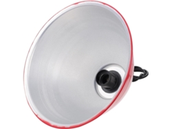 Lámpara Colgante De Aluminio De Color Rojo De 27 Cm, Elegante Cubierta Para Lámpara De Techo De Interior.