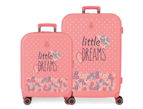 Conjunto de Maletas de Viaje ENSO Little Dreams Rosa (55cm/70cm)