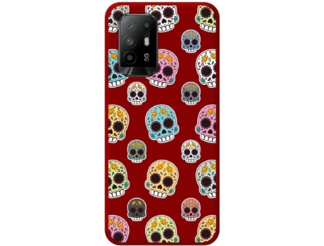 Carcasa para Oppo A94 5G TUMUNDOSMARTPHONE Silicona Líquida Dibujos Rojo