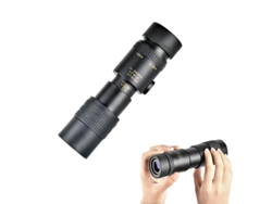 KOFIHETY Telescopio militar con trípode robusto, 10-300x40 mm, ideal para exteriores, con soporte para smartphone de alineación rápida y lente de prisma BAK4 p