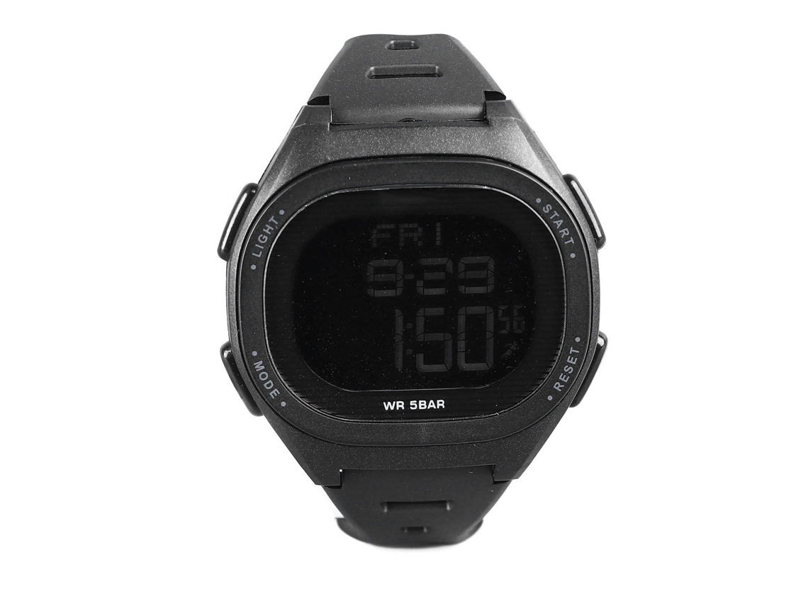 Reloj Digital Unisex, Resistente Al Agua Hasta 50 M, Con Cronómetro, Temporizador Y Doble Huso Horario.