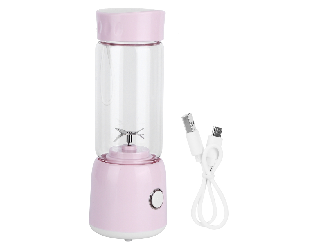 Mini licuadora portátil de 350 ml, recargable por USB, ideal para el hogar y viajes.