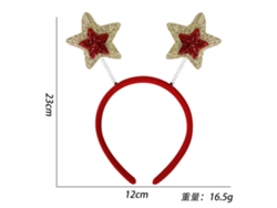 Diadema navideña con cuernos, accesorio navideño brillante, ideal para fiestas, cosplay y uso diario Aeuzwr (Estilo 12)