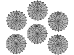 Juego De 6 Con Manteles Individuales Decorativos
