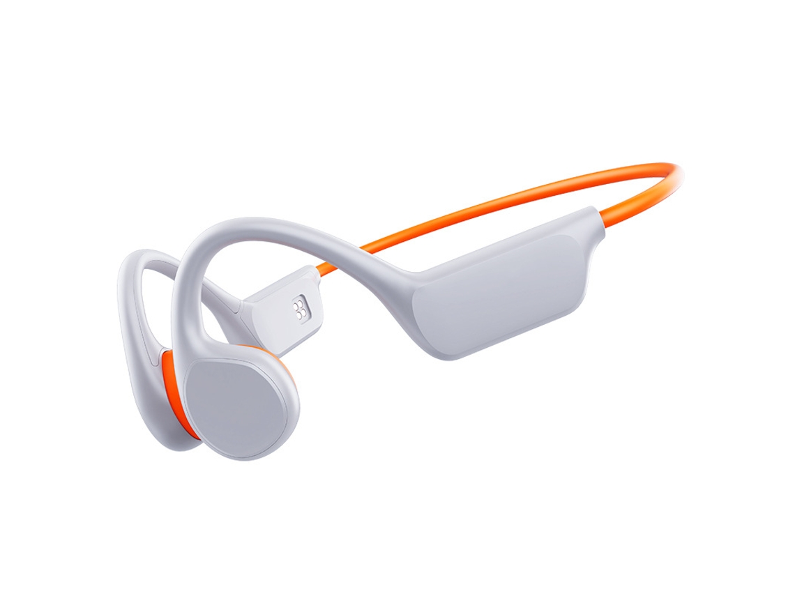 Auriculares Inalámbricos De Conducción Ósea (naranja-blanco), Resistentes Al Agua, Con Gancho Para La Oreja, Ideales Para Nadar, Con Micrófono.