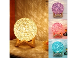 Luz Nocturna Led Sepak Takraw 15Cm (Tres Colores) Regulación Multinivel Soporte SIURN
