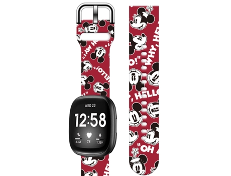Correa Silicona Líquida para Fitbit by Google Versa 2 Rojo