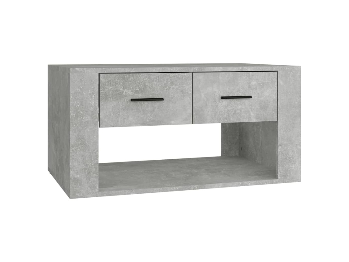 Mesa de centro 80x50x40 cm Derivados de madera Cemento Gris MAISON EXCLUSIVE