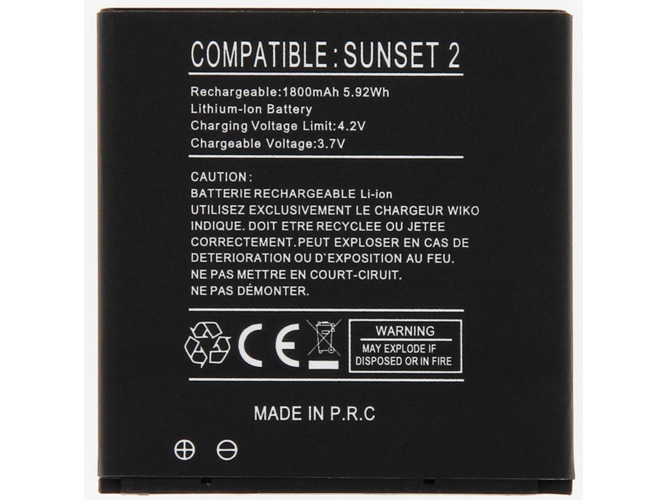 Batería AVIZAR Wiko Sunset 2 (1800 mAh)