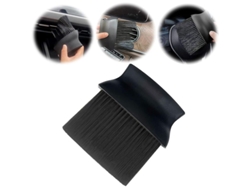 2026-pinceles Para Detallado De Coches, Pinceles De Mango Ancho De Pelo Largo Para Limpieza De Interior De Automóviles (negro)
