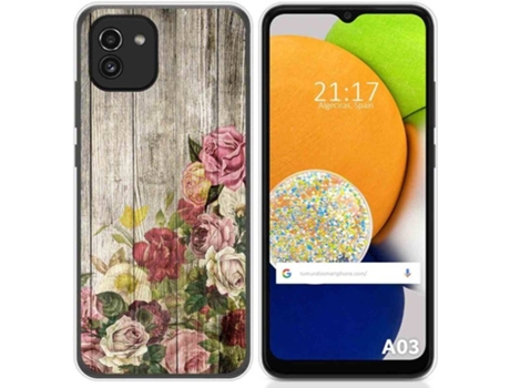 Carcasa para Samsung Galaxy A03 TUMUNDOSMARTPHONE Dibujos Madera 08 Multicolor