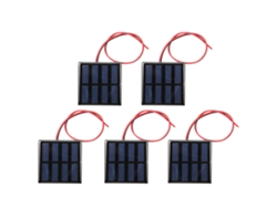 2026-5pcs Panel Solar Mini Módulo De Alimentación Con Cable Rojo Negro 30cm Dc2v 150ma