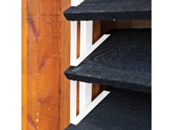 Flex Fence Estores Exteriores En Acero Inoxidable Blanco 50 Cm Wovar