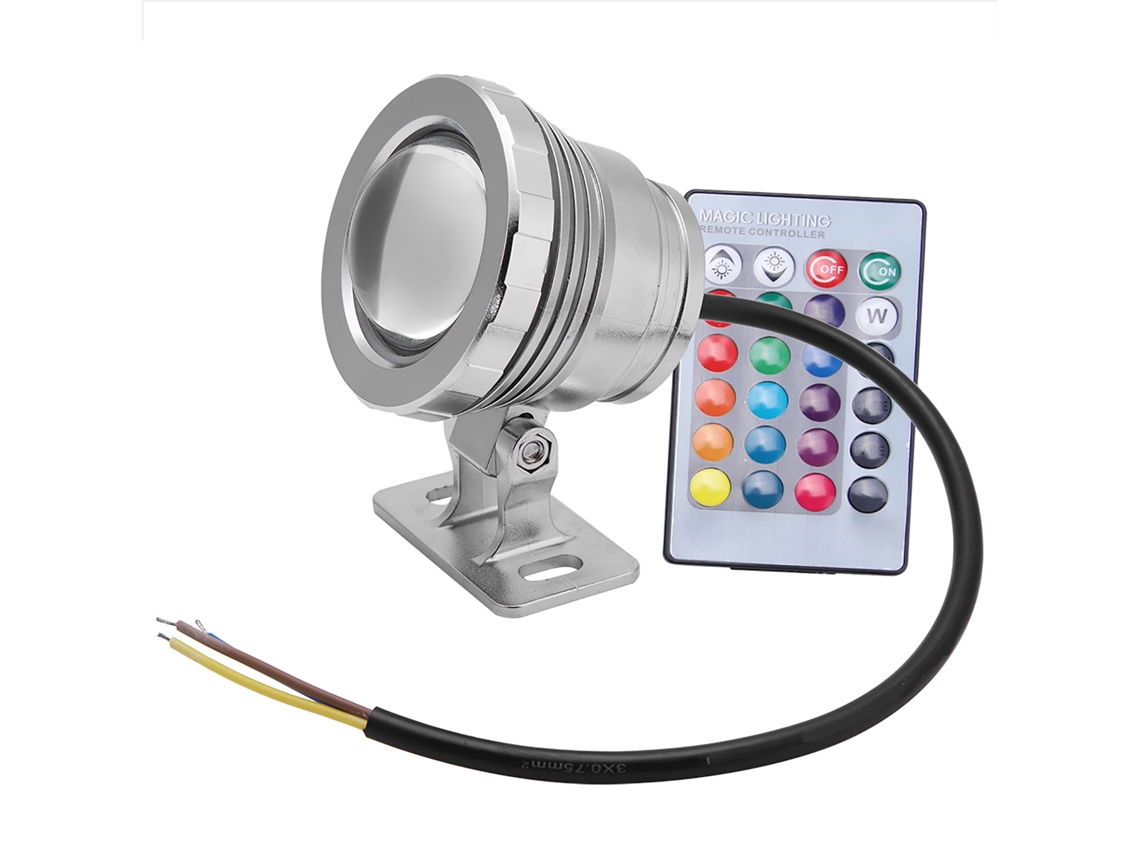 2026-luz Subacuática Led Rgb Impermeable Multicolor Para Jardín Exterior Foco Ac/dc 12v (plateado)