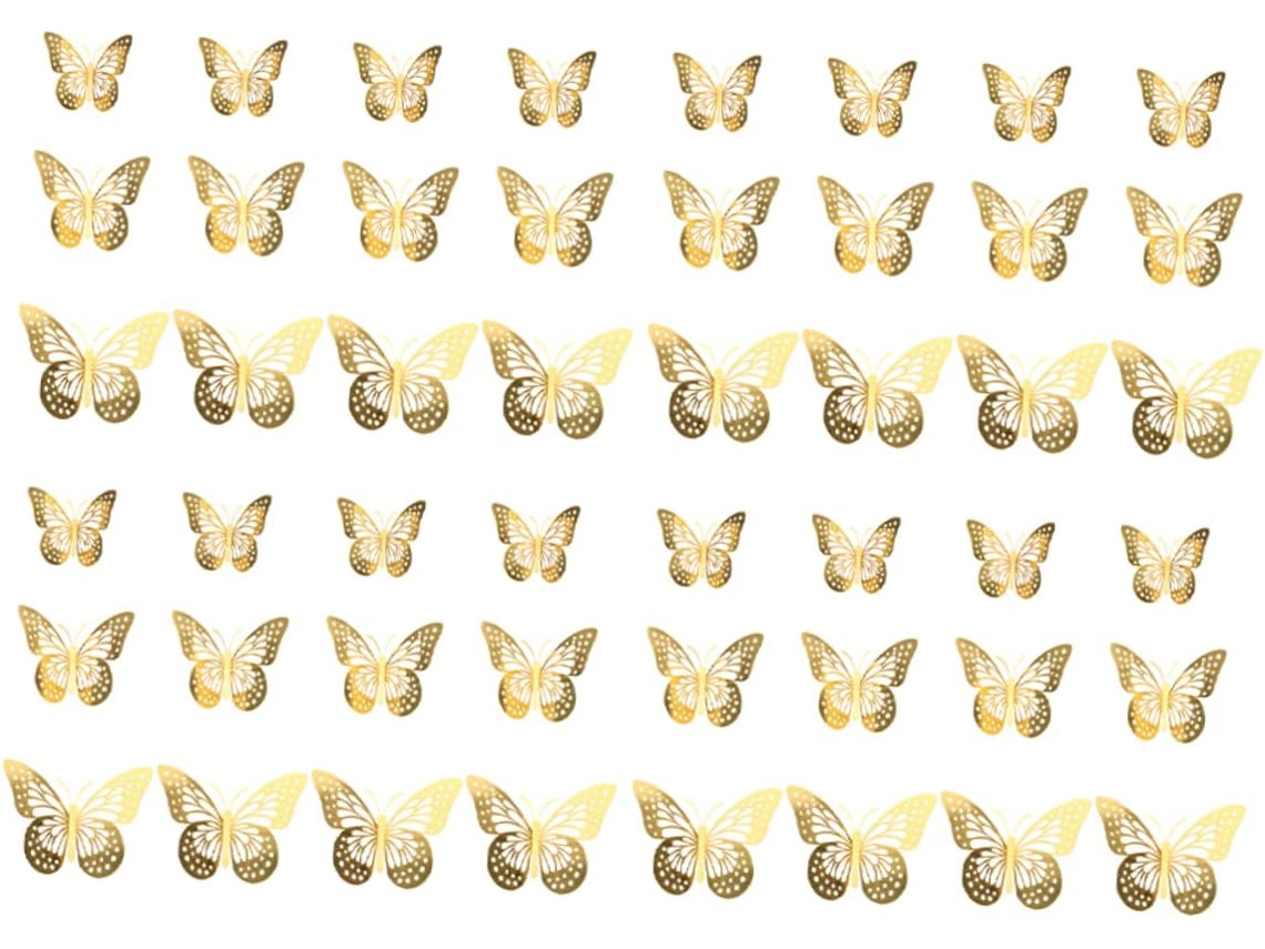 48 Pegatinas Decorativas Troqueladas Para Pared, Ideales Para La Habitación De Una Niña.