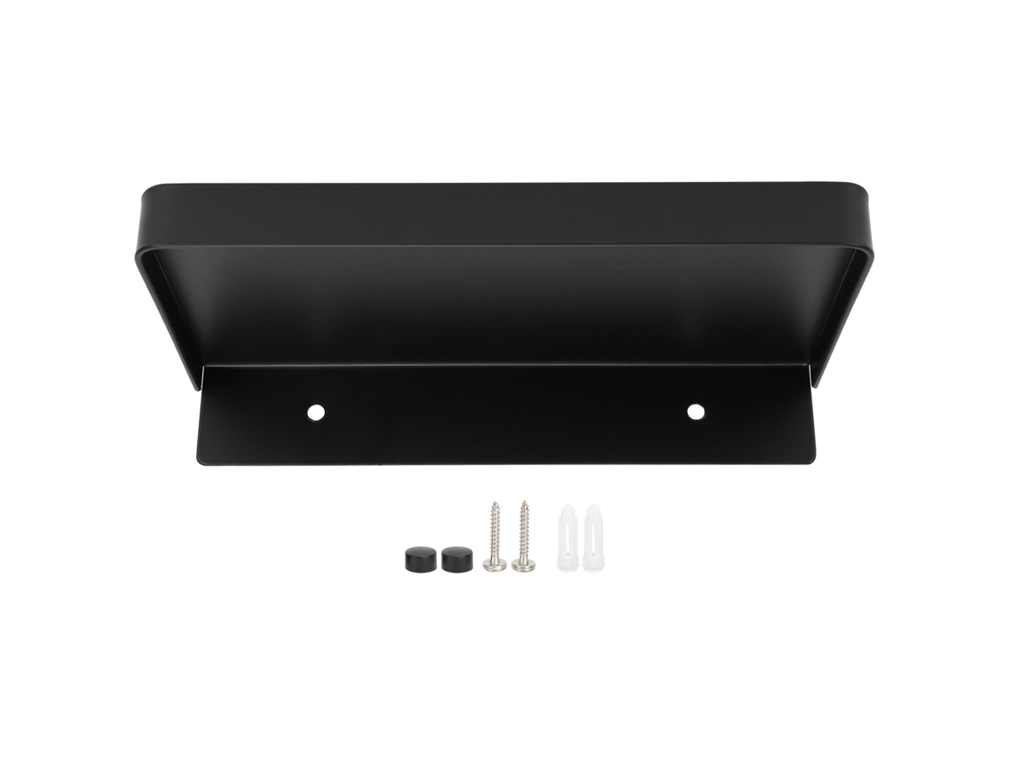 Estante De Pared De Acero Inoxidable Para Teléfono Móvil De Baño, 185x90 Mm, Color Negro.