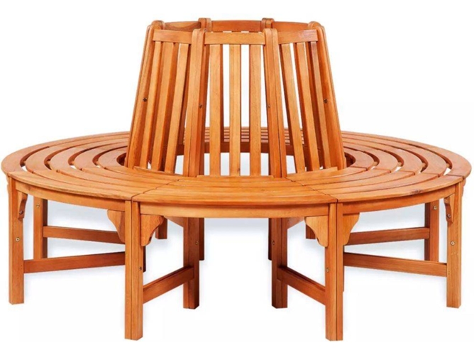 Banco Jardin VIDAXL Marrón Madera (160x92 cm)